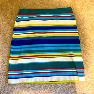 Talbots Cotton multi colored mini skirt- petite! Super cute!
